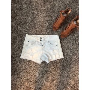 Distressed Jean Shorts